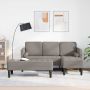 vidaXL Sofos komplektas su pagalve 2 pcs Taupe Poliesteris