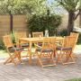 vidaXL Sulankstoma kėdė su pagalve 6 pcs Pilka 49 x 57.5 x 92cm