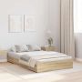 vidaXL Lova su daiktų laikymo vieta Sonoma ąžuolas 120 x 200 cm