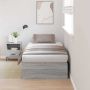 vidaXL Lova su daiktų laikymo vieta Pilkas Sonoma 80 x 200 cm