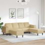 vidaXL Sofa Pilkai žalia 250 x 188 x 76 cm Kordūrinis audinys