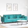 vidaXL Sofa su pagalve Turkio 250 x 77 x 76 cm Aksomas