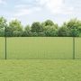 vidaXL Tvora su stulpais Žalia 1,2 x 25 m Plienas ir PVC