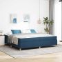 vidaXL Lovos rėmas su čiužiniu Mėlyna 200 x 200 cm audinys