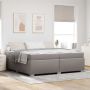 vidaXL Lovos rėmas su čiužiniu Taupe 200 x 200 cm audinys