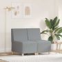 vidaXL Modulinis sofa vienetas be rankų 2 pcs Šviesiai pilka