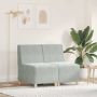 vidaXL Modulinis sofa vienetas be rankų 2 pcs Šviesiai pilka