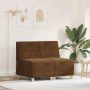 vidaXL Modulinis sofa vienetas be rankų 2 pcs Ruda 55 x 74 x 82 cm