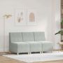 vidaXL Modulinis sofa vienetas be rankų 3 pcs Šviesiai pilka