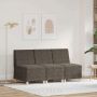 vidaXL Modulinis sofa vienetas be rankų 3 pcs Tamsiai pilka