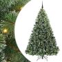 vidaXL Dirbtinė Kalėdų eglutė su 300 LED Žalia 210 cm PE ir PVC