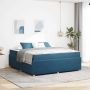 vidaXL Lovos rėmas su čiužiniu Mėlyna 180 x 200 cm audinys