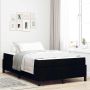 vidaXL Kiemas lova Juoda 120 x 190 cm audinys