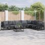 vidaXL Sodo Sofų Rinkinys su pagalve 8 pcs