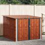 vidaXL Dviračių Sandėlis 3 pcs Ruda 215 x 206 x 157 cm metalas