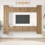 vidaXL TV spintelių komplektas 10 pcs Amatininkų ąžuolas