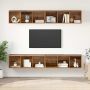 vidaXL TV spintelių komplektas 4 pcs Senovinis medis 37 x 37 x 107 cm