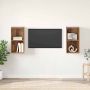 vidaXL TV spintelių komplektas 2 pcs Senovinis medis 37 x 37 x 72 cm