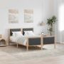 vidaXL Lovos rėmas su galvūgalio Tamsiai pilka 160 x 200 cm audinys