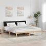 vidaXL Lovos rėmas Ruda ir juoda 180 x 200 cm Pušies masyvas