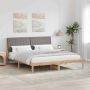 vidaXL Lovos rėmas Ruda 180 x 200 cm Kietos pušies mediena