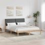 vidaXL Lovos rėmas Ruda 150 x 200 cm Kietos pušies mediena