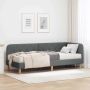 vidaXL Kampinė lovos konstrukcija Tamsiai pilka 80 x 200 cm audinys