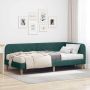 vidaXL Kampinė lovos konstrukcija Tamsiai žalia 90 x 190 cm audinys