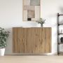 vidaXL Prie sienos montuojama spinta 2 pcs Amatininkų ąžuolas