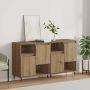 vidaXL Šoninės lentynos 2 pcs artisano ąžuolo 120 x 35 x 70 cm