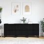 vidaXL Kabalas 3 pcs Juodas ąžuolas 60 x 35 x 70 cm