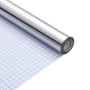 vidaXL Baldų lipdukas Sidabro 90 x 500 cm Plastmasė
