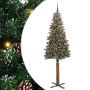 vidaXL Lieknas Kalėdų eglutė Žalia 180 cm PVC ir kietasis pušų medis