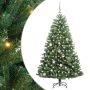 vidaXL Dirbtinė Sulankstoma Kalėdų Eglutė Žalia 150 cm PVC ir metalas