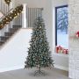 vidaXL Dirbtinė Kalėdų eglutė Žalia 240 cm PVC, plastikas ir plienas