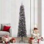 vidaXL Dirbtinė Kalėdų eglutė Žalia 210 cm PVC, plastikas ir plienas