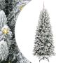 vidaXL Dirbtinė Kalėdų eglutė su 150 LED s stovu Balta 150 cm