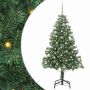 vidaXL Kalėdų eglutė su 150 LED s stovu Žalia 150 cm PVC