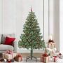 vidaXL Kalėdų eglutė su 300 LED s stovu Žalia 210 cm PVC