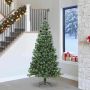 vidaXL Kalėdų eglutė su 300 LED s stovu Žalia 240 cm PVC