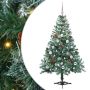 vidaXL Dirbtinė Kalėdų eglutė su 150 LED Žalia 150 cm PVC ir plienas