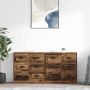 vidaXL Šoninės lentynos 2 pcs Senovinis medis 70 x 35,5 x 67,5 cm