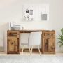 vidaXL Stalas su spintele Senovinis medis 154,5 x 50 x 75 cm