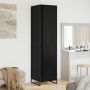 vidaXL Spinta 2 pcs Juodas ąžuolas 50 x 50 x 200 cm Apdirbta mediena
