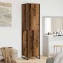 vidaXL Spinta 2 pcs Senovinis medis 50 x 50 x 200 cm Apdirbta mediena