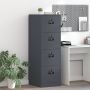vidaXL Bylų spinta su stalčių 2 pcs Antracitas 44 x 50 x 106.5 cm