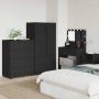 vidaXL Saugojimo spintos 2 pcs Juoda 80 x 48 x 105 cm Apdirbta mediena