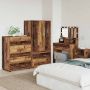 vidaXL Saugojimo spintos 2 pcs Senovinis medis 80 x 48 x 105 cm