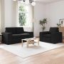 vidaXL Sofos komplektas 2 pcs Juoda 182 x 80 x 82 cm audinys