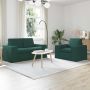 vidaXL Sofos komplektas 2 pcs Tamsiai žalia 182 x 80 x 82 cm audinys